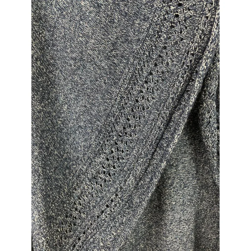 Charter Club Womens Size Large Blue Hooded Open Front Cardigan Sweater - Picture 4 of 8